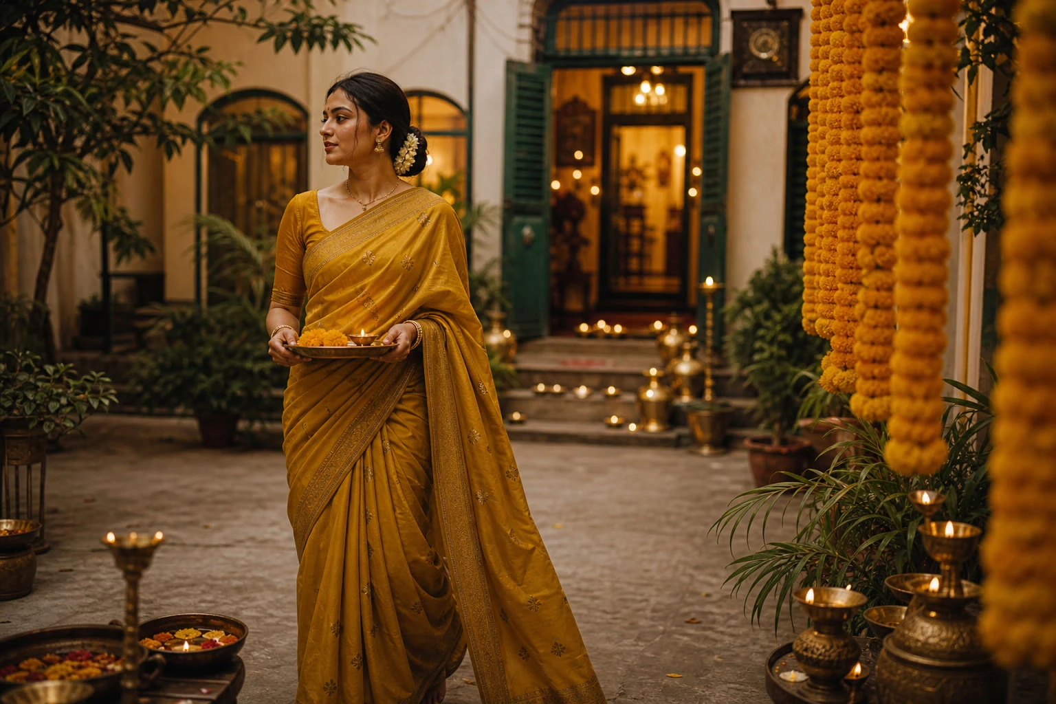 Colourful sarees showing a range of wearable palettes